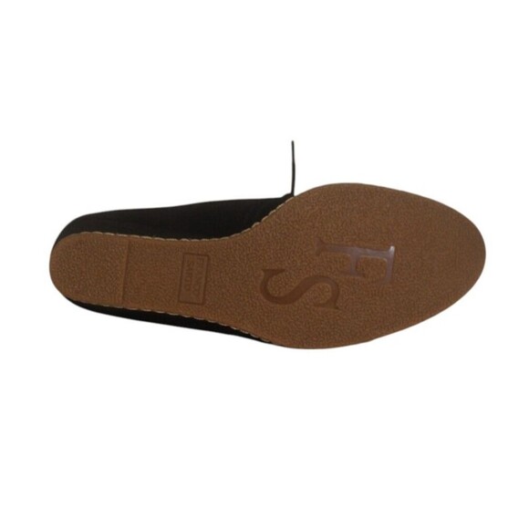 Franco Sarto Wedge Boots Booties Black Suede Lace Up Women’s Size 8.5 - Picture 10 of 12